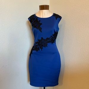 Royal blue Jax body con dress